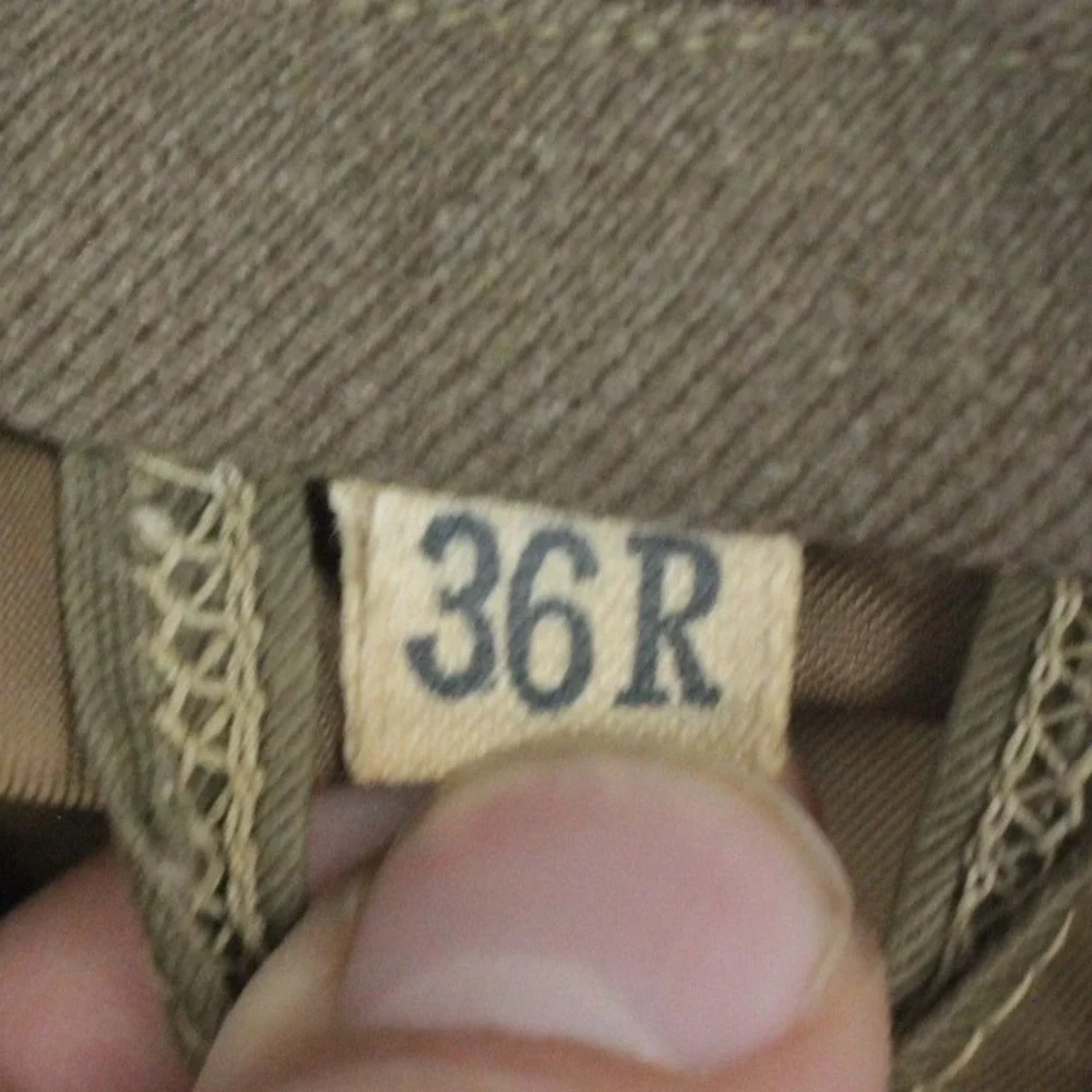 Vintage 1946 US Army Wool Field Jacket 36R WWII Post War Quartermaster Coat